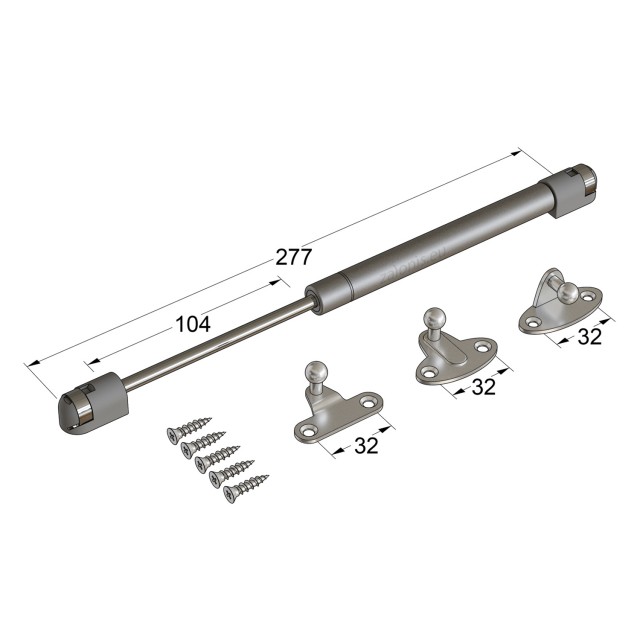 INDAUX GAS PISTON / DROP DOWN
